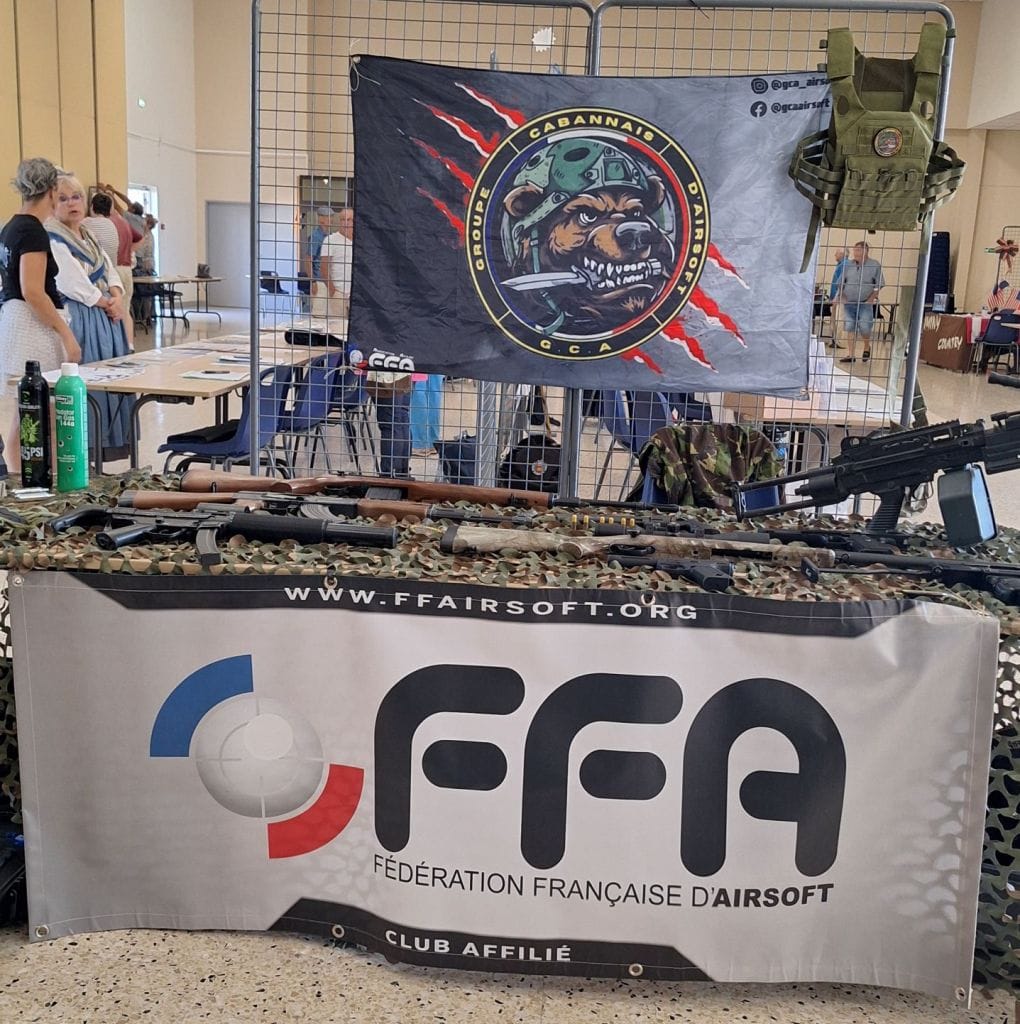 stand du groupe cabannais d'airsoft